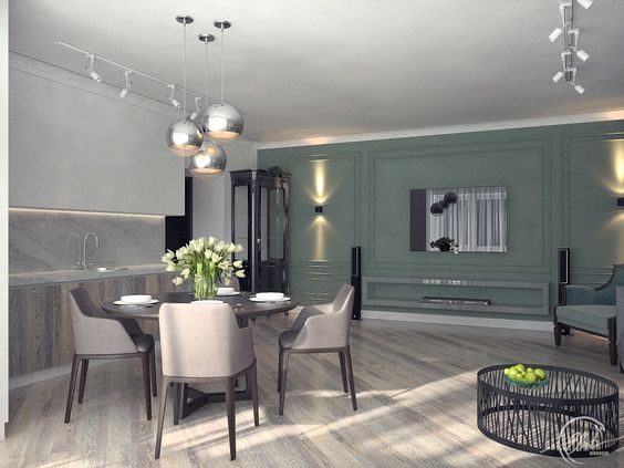 Какое напольное покрытие лучше всего подходит для кухни-студии?